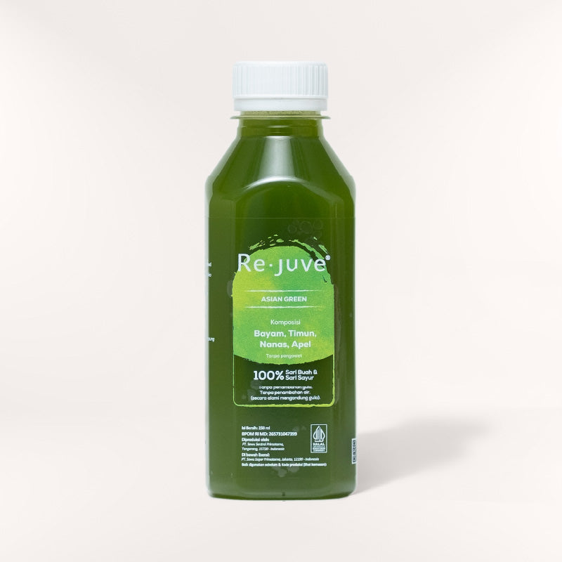 A bottle of Re.juve asian green.