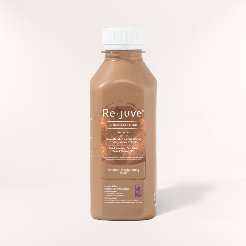 A bottle of Re.juve chocolate high.