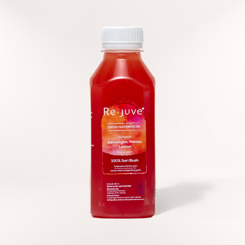 A bottle of Re.juve crush watermelon.