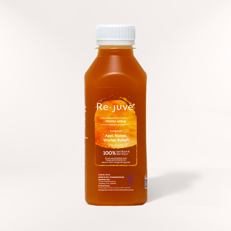 A bottle of Re.juve tropic apple.
