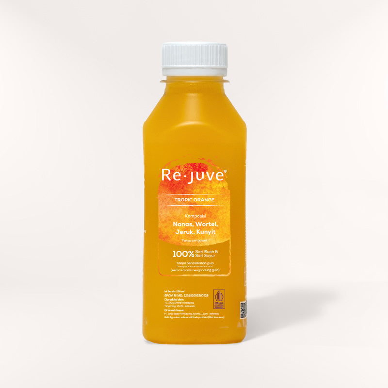 A bottle of Re.juve tropic orange.