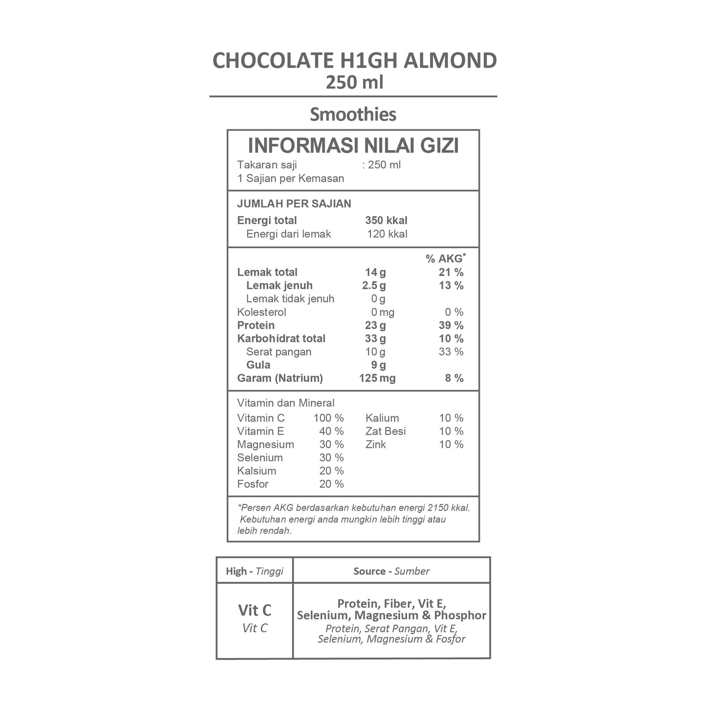 Chocolate High Almond